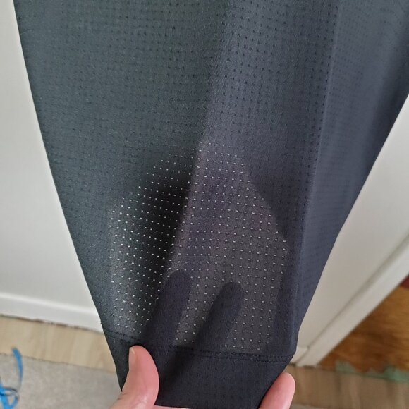 NIKE Golf FitDry Polo Shirt Top Engineered Mesh Fabric Black White Men's Medium - Picture 7 of 13